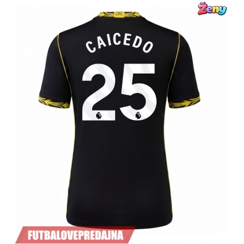 Lacne Ženy Futbalové dres Chelsea Moises Caicedo #25 2026-27 Krátky Rukáv - Preč